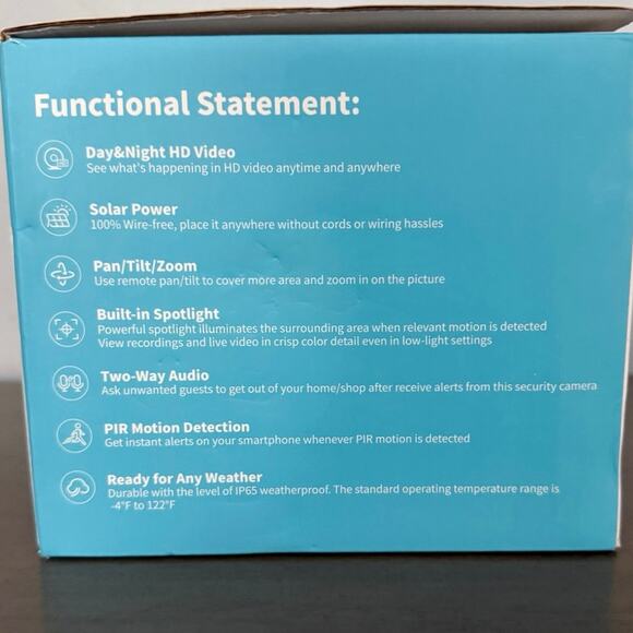 Sehmua Pan Tilt 2K Wireless, Solar, Audio, WIFI Security Cameras (2 Pack) - Picture 5 of 9